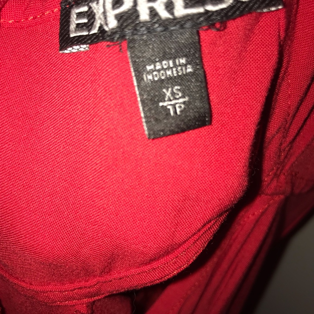 Red express cut out romper